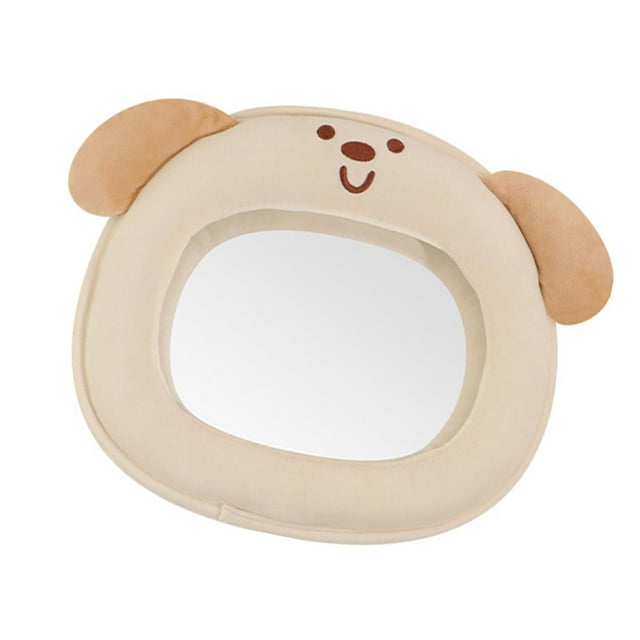 Yinanstore Baby Car Mirror Clear View, Easy to Install for Infant Auto Accessories, Cute, Rear Facing Car Back Seat Mirror Shatterproof Dog