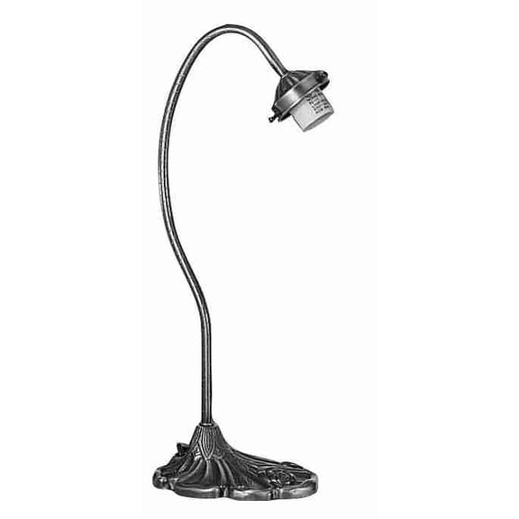 Meyda Tiffany 11519 Gooseneck Floor Lamp Base, 18.5"