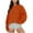 Orange, variant on ZyeKqe Crewneck Sweatshirts Womens Casual Long Sleeve Fleece Lined Pullover Ladies Loose Comfy Tops Blouse