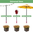 thumbnail image 5 of Excello Global Products Extra Large 18 in. Brown Wooden Planter Box with String Light Pole Sleeve, 5 of 8