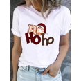 thumbnail image 1 of Camiseta de manga corta con estampado de corazón de amor de vino para mujer, ropa de Navidad, moda de Año Nuevo, Camisetas básicas, camisetas gráficas, 1 of 5