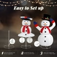 thumbnail image 5 of Ktaxon 4FT LED Lighted Snowman Christmas Snowman with Moving Hat Christmas Outdoor Decoration, 5 of 8