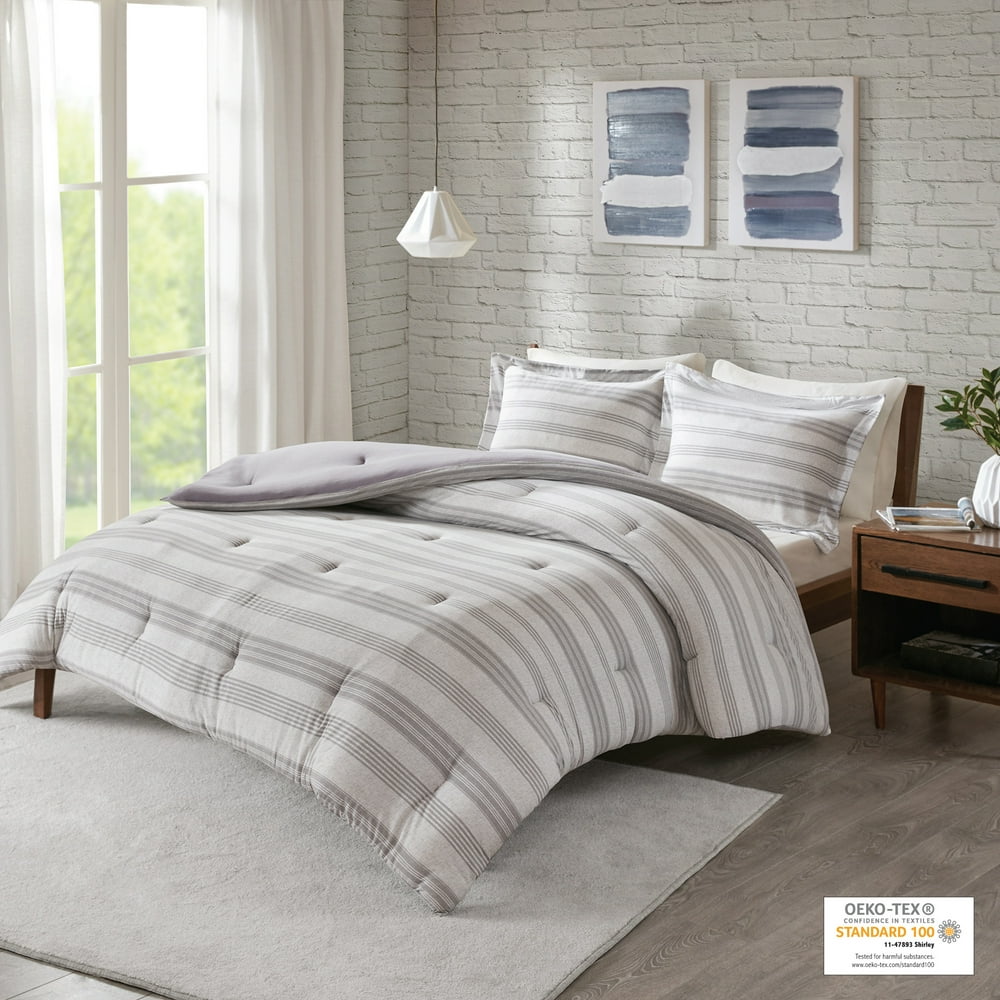 Home Essence Apartment Mason Cotton Blend Jersey Knit Comforter Set