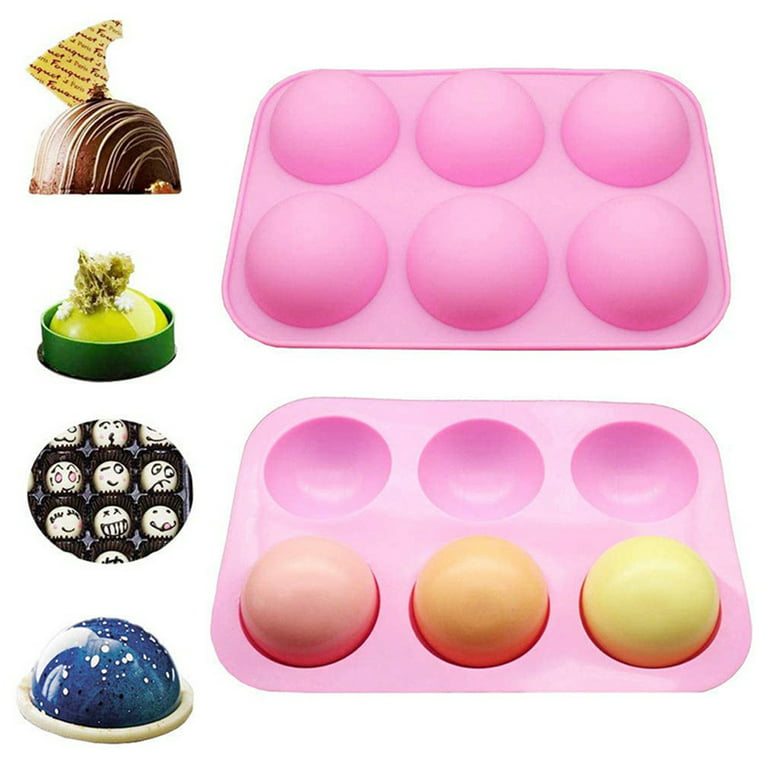 Mini Round Silicone Molds, Semi Sphere Gummy Candy Molds, Baking Φ 0.8 Inch