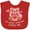 Red, variant on Inktastic My Great Grandma Loves Me Bear and Hearts Boys or Girls Baby Bib