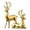 Gold, variant on Lssam Table Christmas Decorations, Deer Decor, Venados de Navidad - Rustic Christmas Decor, Small Standing Sitting Reindeer Figurine - Elegant Home Indoor Xmas Holiday Table Decor
