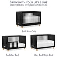thumbnail image 6 of Evolur Loft Art Déco Crib in Black, 6 of 21
