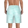 thumbnail image 3 of Naloa Blue Bright Men's Beach Shorts, Surfing shorts, Swim trunks, Quick Dry Swim Trunks for Surfing Beach Fun - Large, 3 of 9