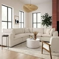 thumbnail image 2 of Cali Natural Performance Fabric Armless Chair, 2 of 4