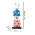 thumbnail image 3 of Easter Egg Decoration & Resin Cartoon Rabbit & Bunny Figurine for Holiday Display, 3 of 6
