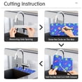thumbnail image 5 of Yayeee Faucet Mat for Kitchen Sink 14.7" Diatomite Long Splash Guard Pad, Colorful Cartoon Planets, 5 of 7