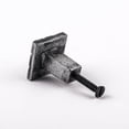 thumbnail image 5 of Renovator's Supply Silver Color Iron Square Kitchen Cabinet Knob Vintage Aztec Pewter Finish Dresser Kitchen Cabinet Knob, 5 of 7