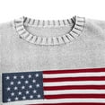 thumbnail image 4 of Bovemsi Womens Sweaters Cozy Sweater For Women Striped Star USA Sweatshirt Patriotic Knitted Loose Pullover Top Business Casual Sweaters, 4 of 9