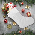 thumbnail image 6 of Light Gray Christmas Stockings, Christmas Presonalized Large Stocking Sock, Set of 2 Xmas Party Winter Decor Candy Bag Family Holiday Gift, 17.7 Inch, 6 of 7