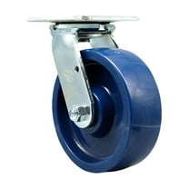 6 Inch Solid Polyurethane Wheel Swivel Caster with Ball Bearing Service Caster