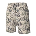 thumbnail image 4 of Vsdgher Compass And Mountains In Bicycle Wheels Men's Beach Shorts, Surfing shorts, Swim trunks, Quick Dry Swim Trunks for Surfing Beach Fun -Small, 4 of 6