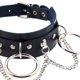 thumbnail image 5 of Minnieouse Harajuku Chocker Sexy Lock Key Remaches Black Goth Punk Chokers Gothic Gargantilla Collar para mujeres Hip Hop Cosplay Ropa, zapatos y accesorios Miscelánea azul Minnieouse PS11274-13, 5 of 6