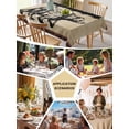 thumbnail image 5 of Brown Black Bear Table Cloth, Farmhouse Cabin Forest Vintage Waterproof Tablecloth for Rectangle Tables, Reusable Washable Fabric Table Cover for Restaurant Kitchen Dining Tables 54"x108", 5 of 6