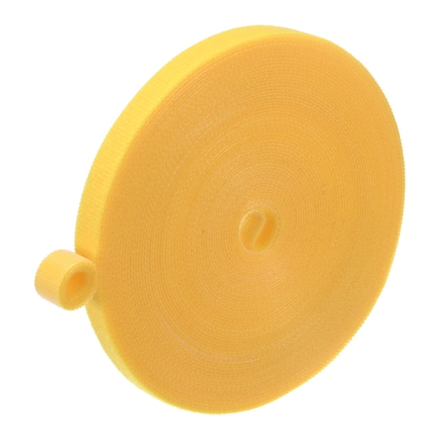 Uxcell 1-Rollo Cinta para Plantas de Jardín, 33 ft x 0.4 in Ataduras de Plantas para Plantas/Vides, Amarillo