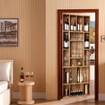 thumbnail image 2 of Pegatinas de puerta DIY para gabinete de vino 3D, papel tapiz adhesivo de PVC, calcomanías de decoración para el hogar, Mural impermeable para decoración de sala de estar y dormitorio Adepaton 2029823-2, 2 of 7