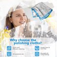 thumbnail image 5 of 6 Pcs Microfiber Glass Cleaning Cloth Topboutique Window Polishing Streak Free Microfiber Cleaning Rag Reusable Window Clean Wipes Mirror Screen Washing Up Cloth, 12 x 12 inch, Blue, 5 of 8