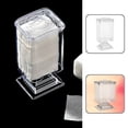 thumbnail image 1 of Transparent Simplicity Cotton Pad Box Plastic Dressing Table Cotton Pad Dispenser for Bedroom, 1 of 8