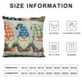 thumbnail image 5 of Qinduosi Easter Pillow Covers inch Set of - Spring Bunny Eggs Throw Cushion Case for Sofa Couch Bed Home Outdoor Car Easter Decorations (", Easter/Colourful) White, 5 of 5