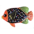 thumbnail image 2 of Ceramic Fish Wall Hangers - Set of 3 Shapes (Black) - Hand Painted From Spain, 2 of 6