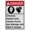 Warning Sign 1, variant on Weatherproof Vertical ANSI Chemical Gas Sign (Hydrogen No Smoking No open flames) 8 in" x 12 in" UV Resistant Indoor Outdoor Workplace Insdustrial Caution Warning Sign