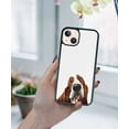 thumbnail image 5 of FINCIBO Soft Rubber Protector Cover Case for Apple iPhone 13 6.1" 2021 (NOT FIT Apple iPhone 13 mini 5.4" 2021/iPhone 13 Pro 6.1" 2021/iPhone 13 Pro Max 6.7" 2021), Basset Hound Dog, 5 of 5