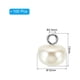 thumbnail image 2 of Botones de perla de 12mm, 100 piezas de botones grandes de perlas falsas blancas con shank para manualidades de costura de ropa, beige, 2 of 5