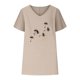 thumbnail image 4 of Camisetas de Cuello en V Mujeres Impresas Manga Corta Camiseta Casual, Ligera Y Básica de las Mujeres Camisetas Casuales, 4 of 4