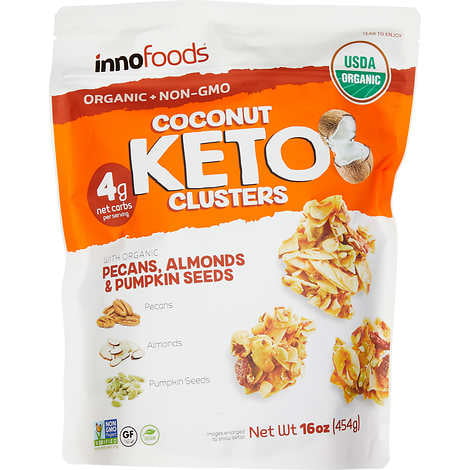 Inno Foods Organic Coconut Keto Clusters, 16 oz - Walmart.com