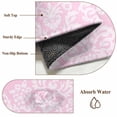 thumbnail image 6 of Pink Boho Flowers Area Rugs 3'x5', Washable Small Throw Rugs for Living Room Bedroom, Vintage Ethnic Flowers Botanical Indoor Outdoor Rug Non-Slip Low Pile Carpet Runner Reversible Floor Mats, 6 of 8