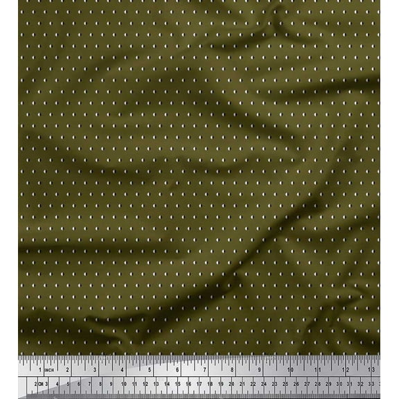 Soimoi Cotton Duck Fabric Moon Shirting Print Fabric by Yard 42 Inch Wide