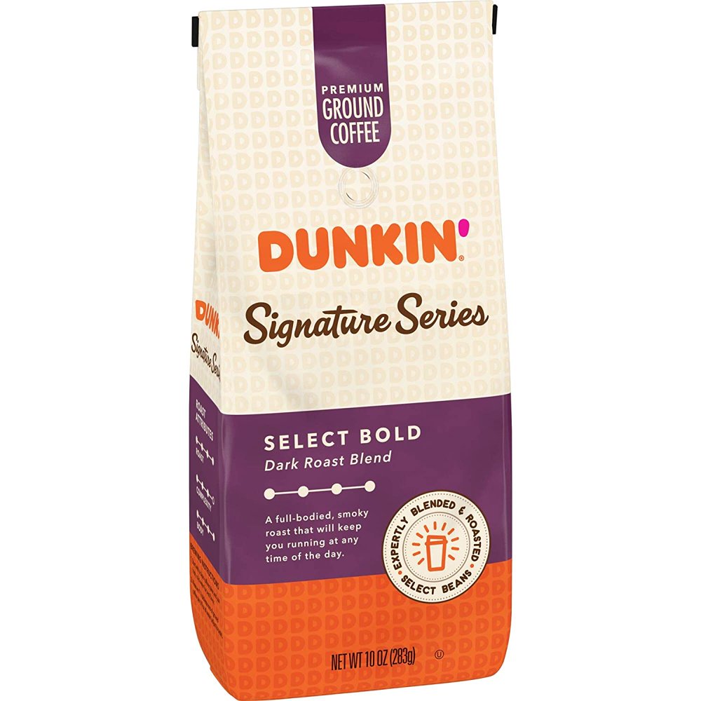 Dunkin Donuts Signature Series Select Bold Dark Roast Ground Coffee, 10