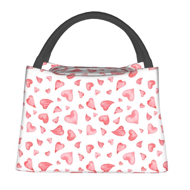 Balery Hearts Bolsa de Aislamiento Portátil – Bolsa de Almuerzo con Forro de Aluminio Mejorado, Funda Impermeable y Fácil de Limpiar para Picnic y Caja de Almuerzo