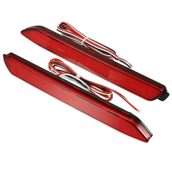 Rear Bumper Reflector Fog Brake Tail Light 81920-08010 Red LED for Toyota RAV4 2019-2021 Red Lens 1 Pair