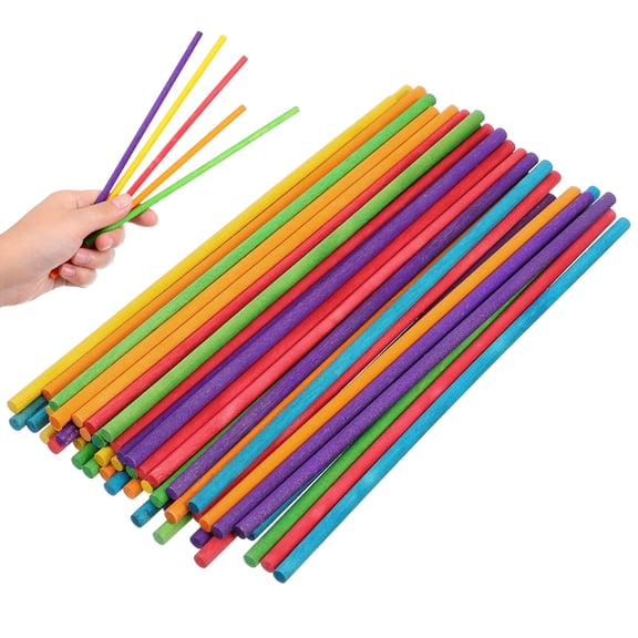 Gymnture 50pcs Lummi Rhythm Sticks for Kids Classroom Music Instruments Girls Boys