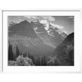 thumbnail image 2 of Art.com Valley Snow Covered Mountains In Background In Glacier National Park Montana. 1933-1942 Art Print by Ansel Adams, White Frame Wall Art, 29" x 23", 2 of 4