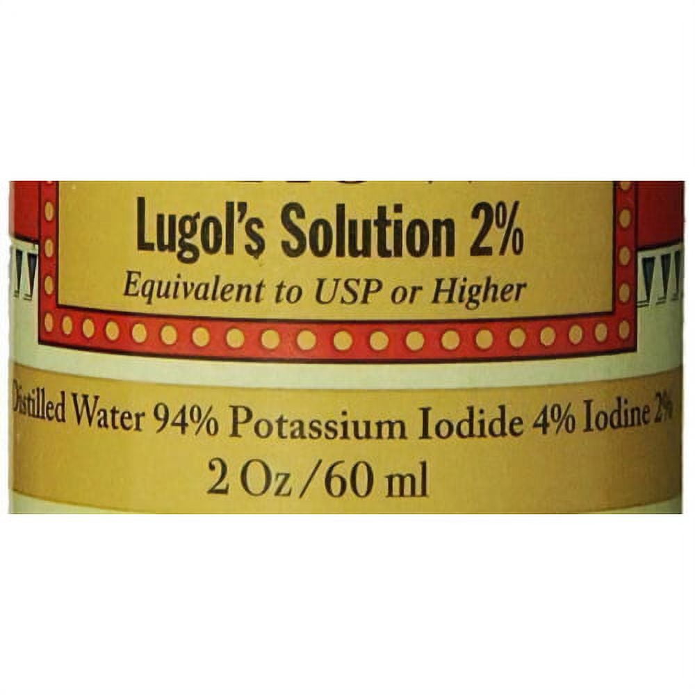 J.CROW'S Lugol's Solution of Iodine 2% 2 oz Twin Pack (2 bottles)