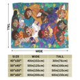 thumbnail image 4 of Manta de franela cálida y acogedora con encanto para sala de estar, dormitorio, cama, sofá, coche, mantas de vellón para todas las estaciones, regalos para niños, adolescentes y adultos, 40 x 30, 4 of 8
