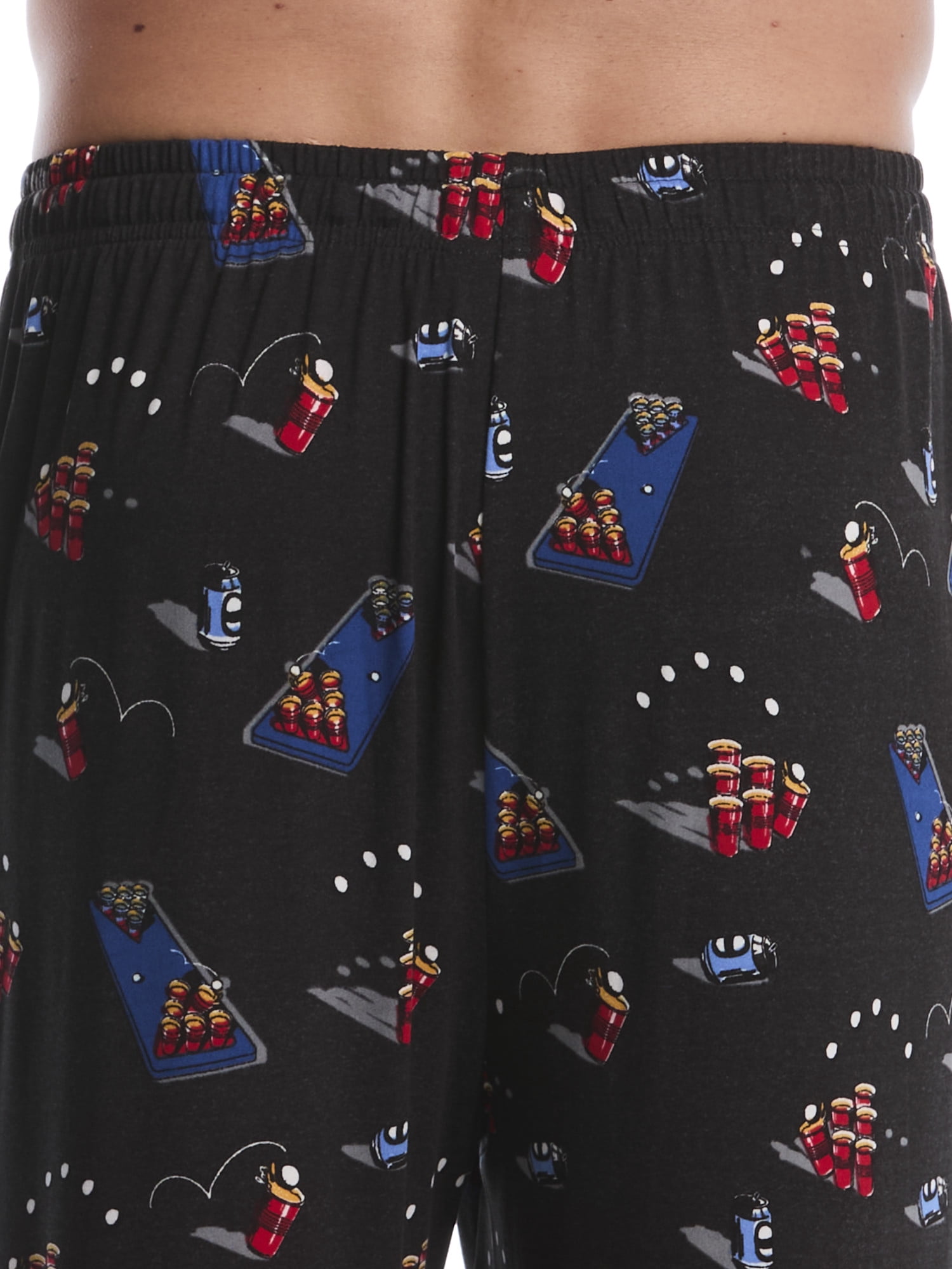 Ben Hogan Men's and Big Men's Lets Play Pong Printed Conversational Sleep Lounge Pant, Size S-2XL