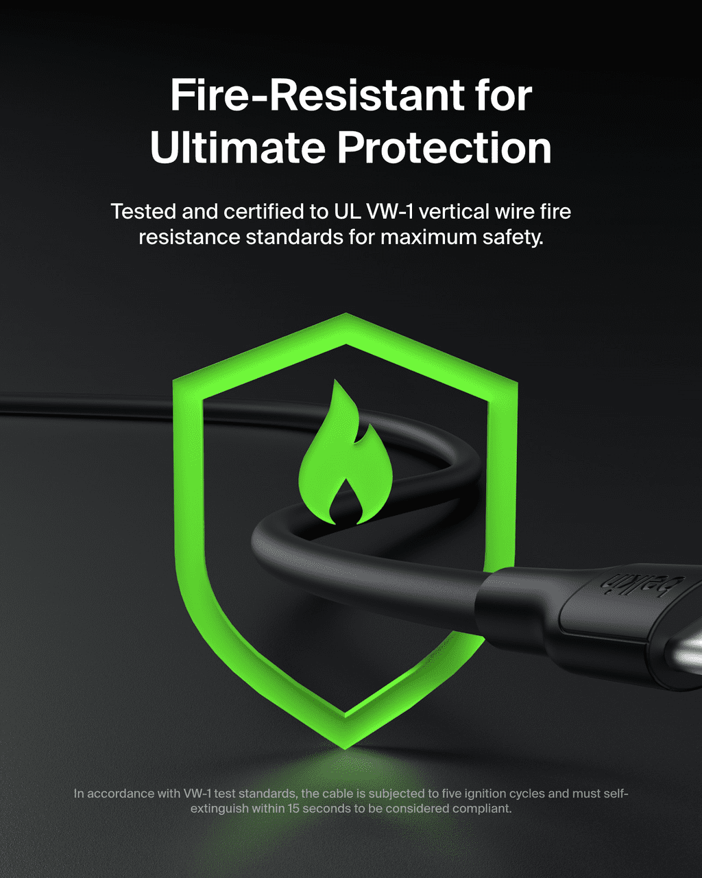 Belkin Eco USB C to USB C Cable 10ft, 60W - Soft, Flexible Fast Charging Cable, Type C Charger Cord for iPhone 16, Galaxy S25, Pixel 9, MacBook, iPad Pro, Chromebook, & More - Black