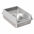 thumbnail image 6 of Stainless Steel Litter Box, Semi Enclosed High Side Cat Litter Box, Top Entry Litter Boxs for Senior Cats, Leak-Proof, Non-Sticky, Ideal for Indoor Cats Kitten, Gray/XL, 6 of 7