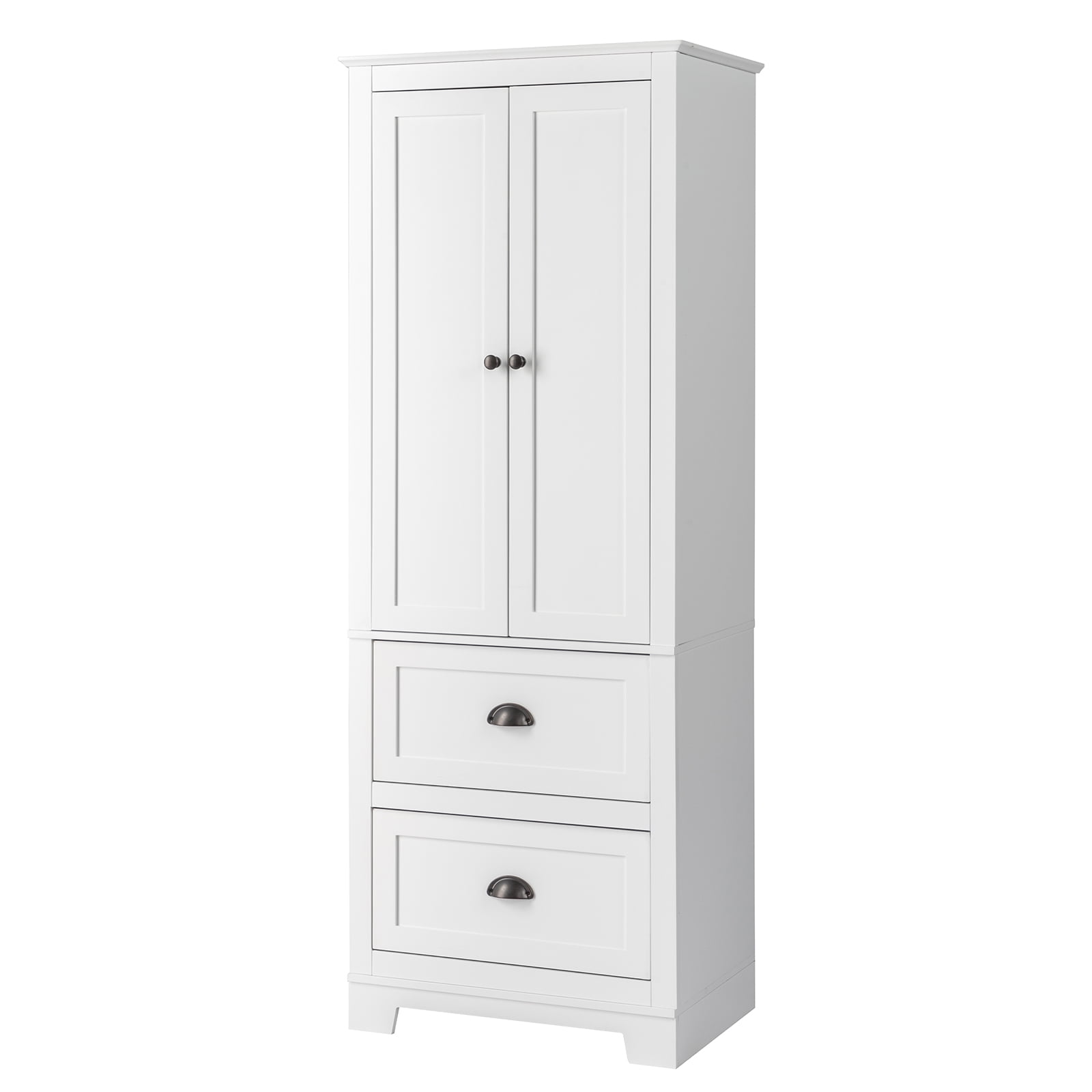 Zimtown Tall Bathroom Storage Space Saver Organizer with 2