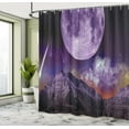 thumbnail image 5 of Ambesonne Outer Space Shower Curtain, Moon and Asteroids, 69"Wx75"L, Purple Black, 5 of 5