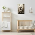 thumbnail image 4 of ZHONGYUTONG Sloth Wall Art Sloth Mother and Baby Picture Prints Jungle Animal Painting for Kids Room Nursery Decor Framed (20.00" x 30.00"), 4 of 6