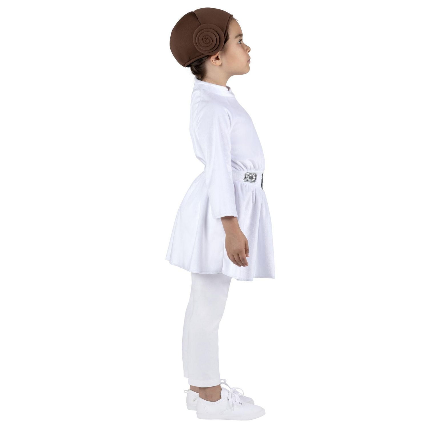STAR WARS Princess Leia Toddler Costume - Fabric Dress and Belt with Fabric Headpiece