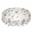 thumbnail image 3 of Easter Egg Rabbit Dwarf Butterfly Round Table Cloth Waterproof Wedding Holiday Tablecloth Coffee Table Decor Table Cover, 3 of 7